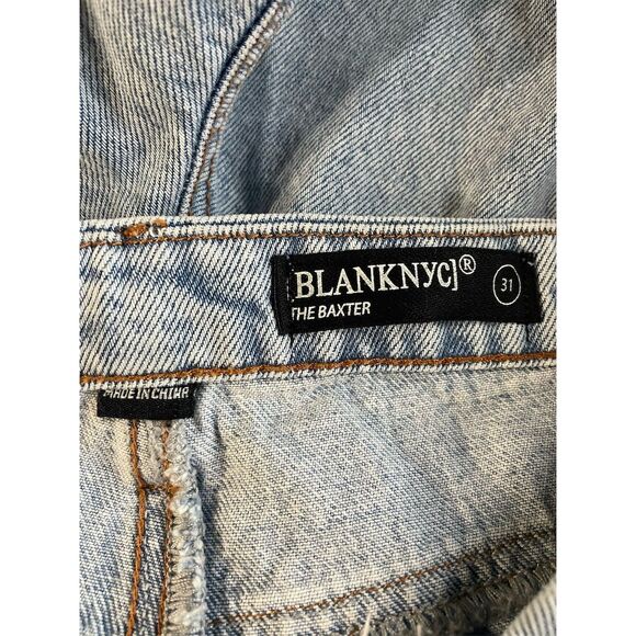 Blank NYC The Baxter Toned Down Ribcage Straight Leg Jeans Size 31 NWT Cotton - Picture 10 of 13